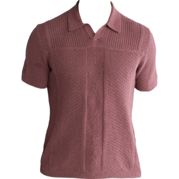 John Varvatos Knitted Polo Sweater size M